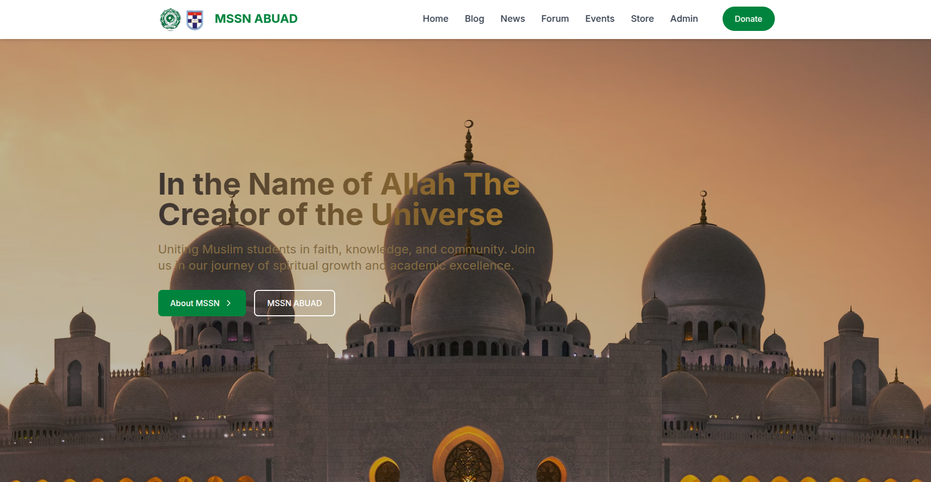 MSSN ABUAD Screenshot